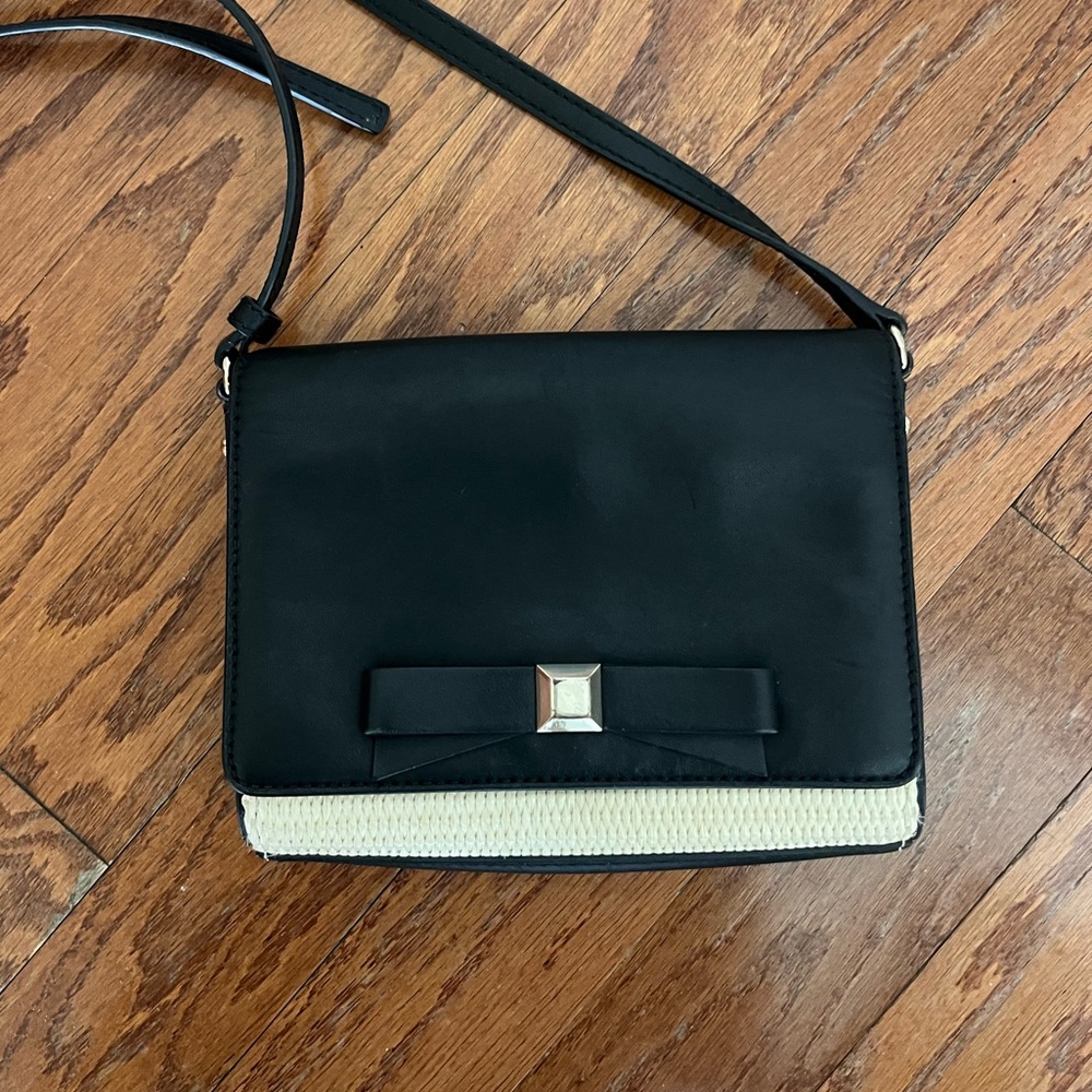 Kate Spade Holly Street Straw Rubie in Black/Natural